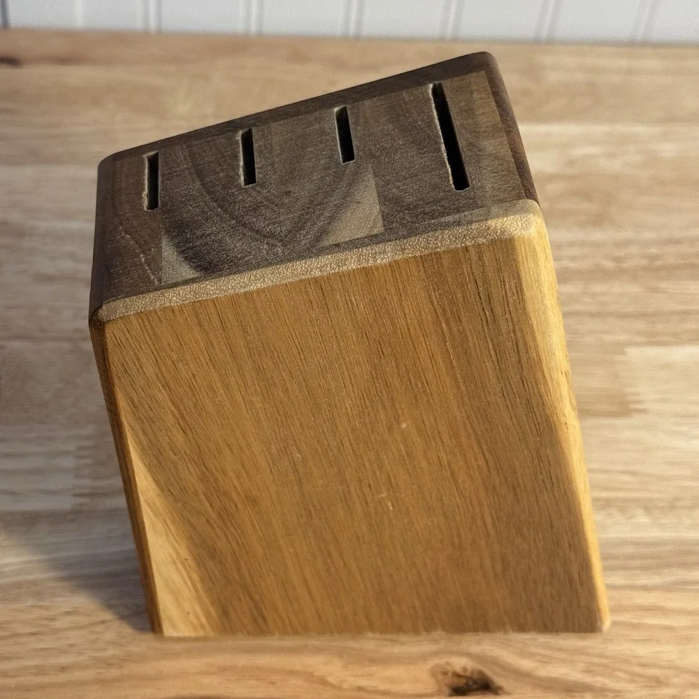 The Pioneer Woman Wooden Knife Block Kitchen Counter Storage Holder 4 Slot